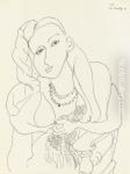 Theme K Variation 1 Oil Painting by Henri Matisse