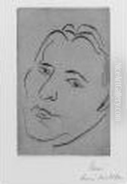 Le Pianiste Alfred Cortot (d. 112) Oil Painting by Henri Matisse