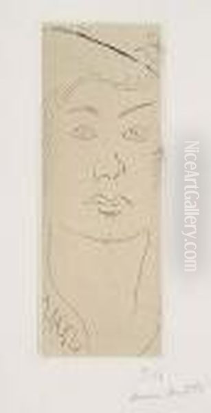 Loulou, Visage De Face Oil Painting by Henri Matisse