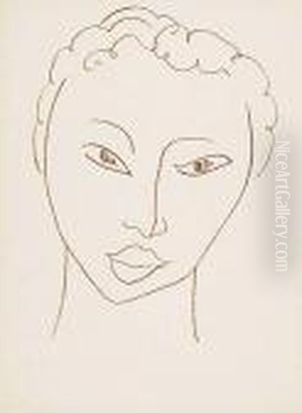 Two Lithographs.
Tete De Femme Oil Painting by Henri Matisse