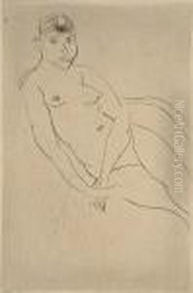 Nu A Demi Allonge Oil Painting by Henri Matisse