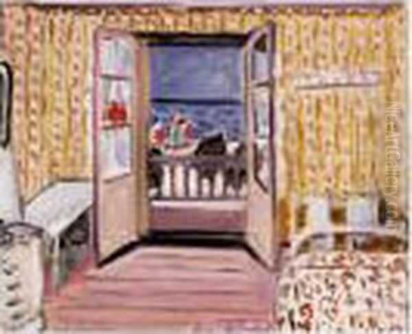 Le 14 Juillet 1920 - Etretat 1920 Oil Painting by Henri Matisse