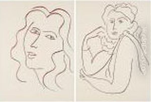 Ronsard. Florilege Des Amours (duthuit Books 25) Oil Painting by Henri Matisse