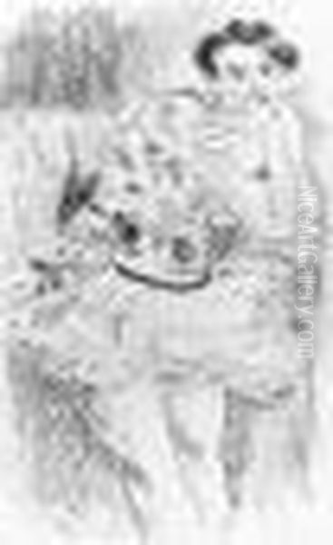 Dix Danseuses: Danseuse Debout Accoudee (d. 482) Oil Painting by Henri Matisse