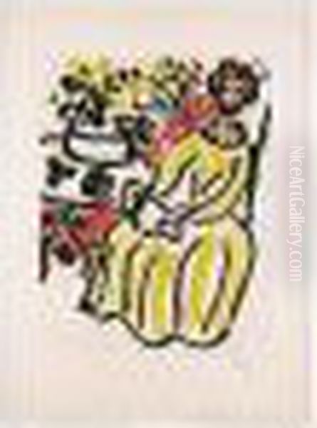 Marie-jose En Robe Jaune (d.817; Fribourg 319) Oil Painting by Henri Matisse