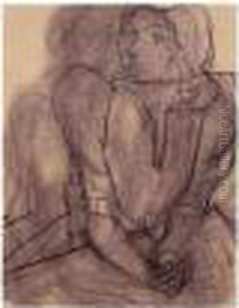 Jeune Femme Accoudee Oil Painting by Henri Matisse