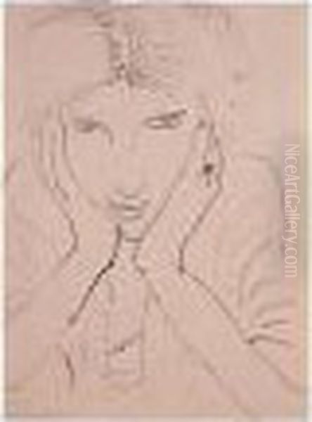 Femme Accoudee Oil Painting by Henri Matisse