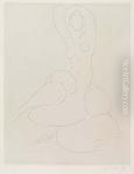 Nu Pour Cleveland<</b> Oil Painting by Henri Matisse