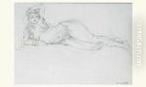 Odalisque Nue Allongee Oil Painting by Henri Matisse