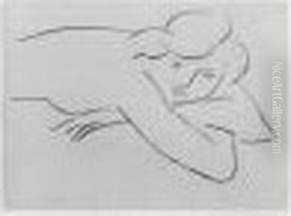 Torse Reposant Sur Les Bras. 1929. Oil Painting by Henri Matisse