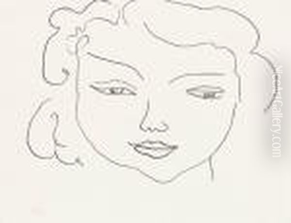 Tete De Jeune Fille Oil Painting by Henri Matisse