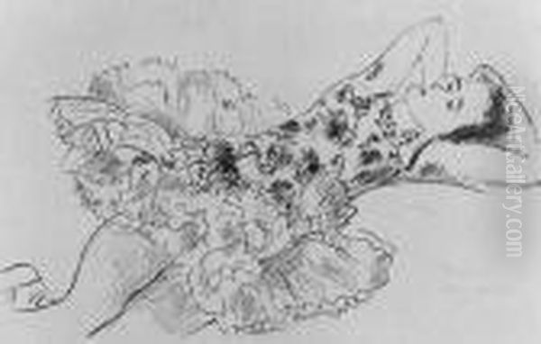 Danseuse Couchee (d. 487) Oil Painting by Henri Matisse