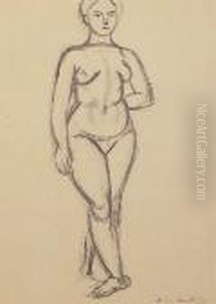 Nu Debout Oil Painting by Henri Matisse