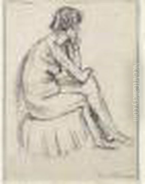 Nu Assis Oil Painting by Henri Matisse