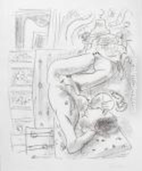 Nu Renverse Au Brasero Oil Painting by Henri Matisse