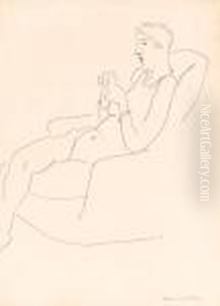 Nu Assis Oil Painting by Henri Matisse