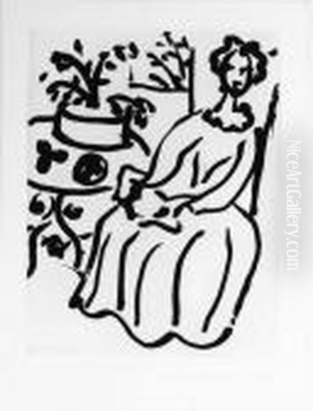 Marie-jos En Robe Jaune Oil Painting by Henri Matisse