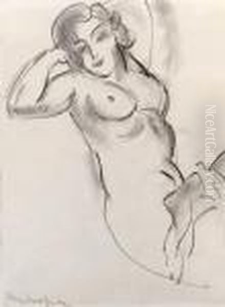 Nu Endormi, Les Mains Derrire La Tte Oil Painting by Henri Matisse