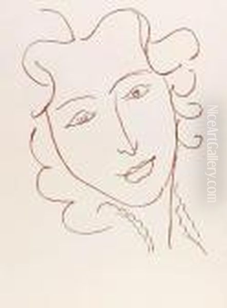 Ronsard, Florilge Des Amours, Albert Skira, Paris Oil Painting by Henri Matisse