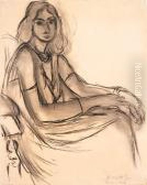 Portrait D'une Femme Oil Painting by Henri Matisse