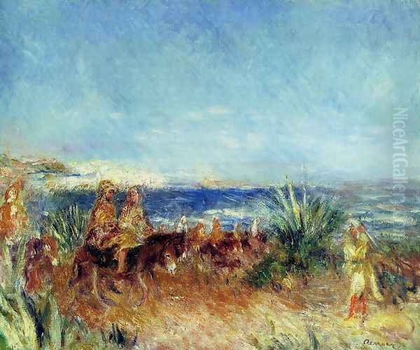 Arabs By The Sea Oil Painting by Pierre Auguste Renoir