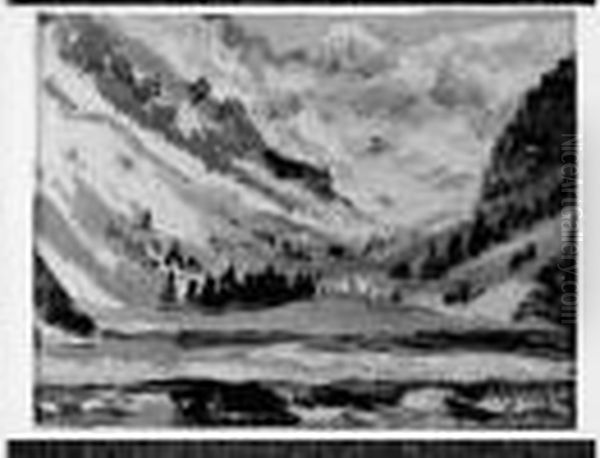 Paysage Des Hautes-alpes Oil Painting by Maxime Maufra