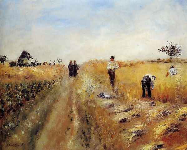 The Harvesters Oil Painting by Pierre Auguste Renoir