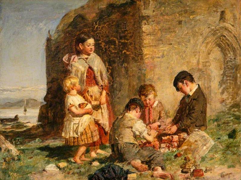 The Past And The Present Oil Painting by William McTaggart