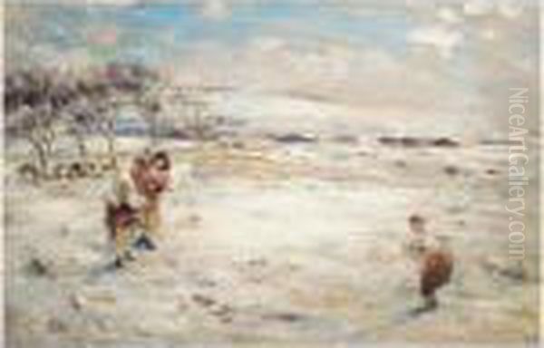 April Snow Oil Painting by William McTaggart