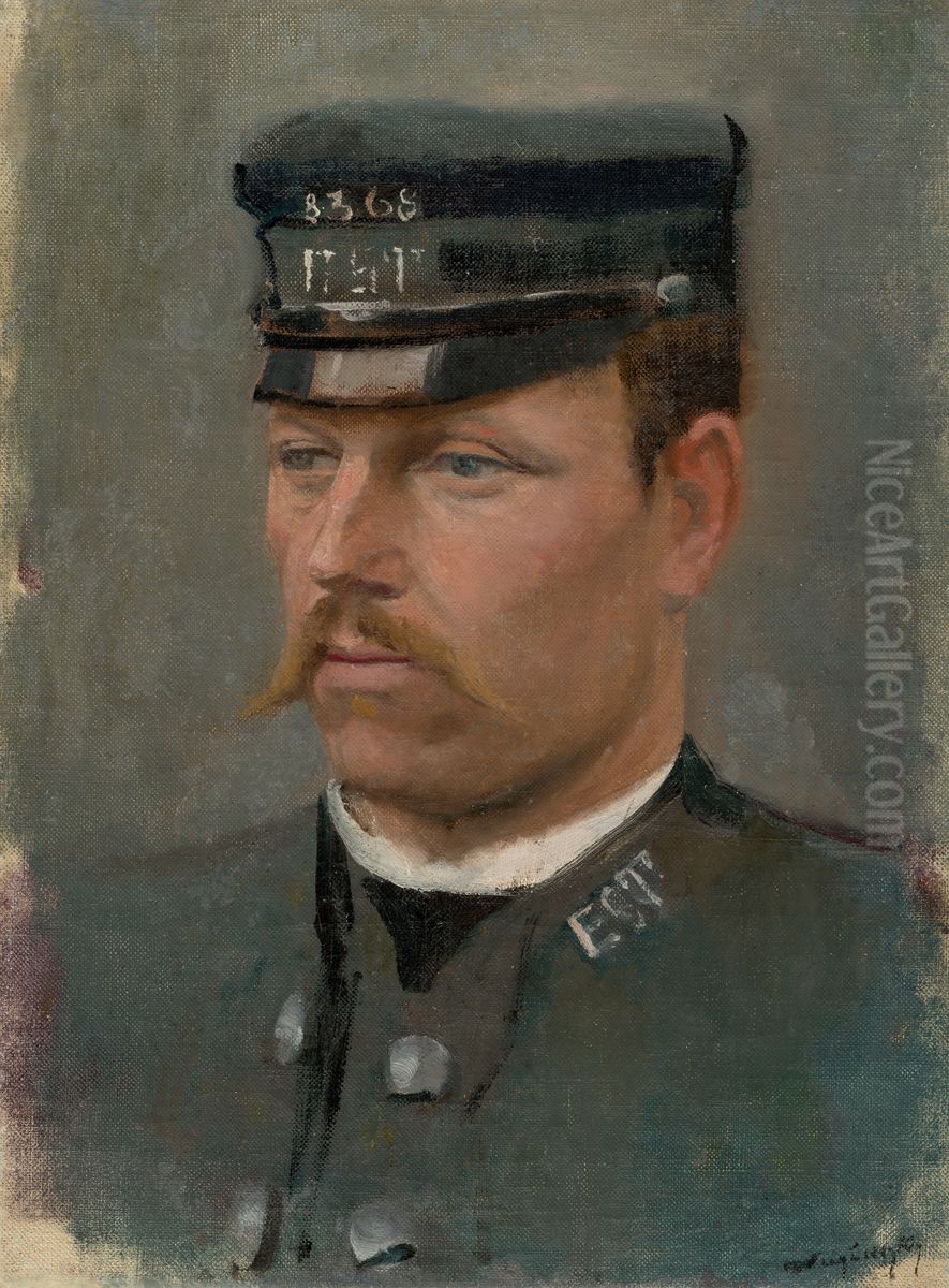 Portret Vojaka Oil Painting by Laszlo Mednyanszky