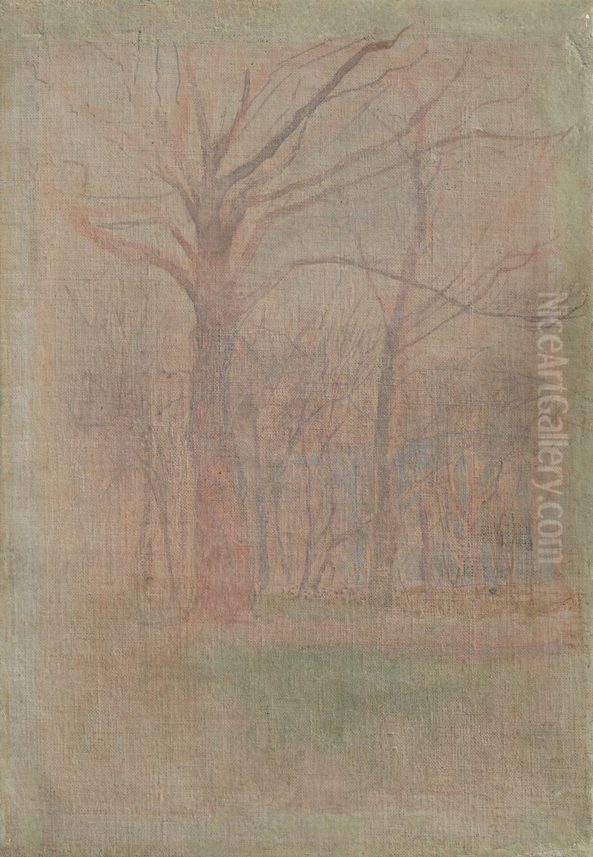 Vnutro Lesa Oil Painting by Laszlo Mednyanszky