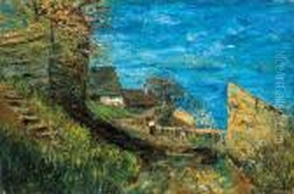 Spring In The Taban Oil Painting by Laszlo Mednyanszky