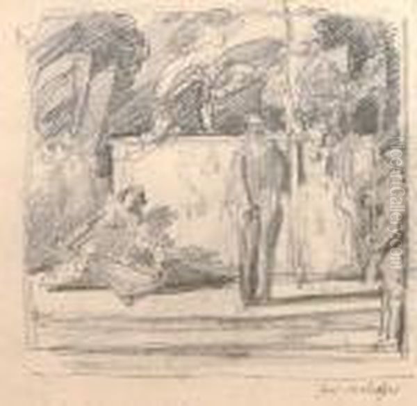 Marszalek Jozef Pilsudski Oil Painting by Jozef Mehoffer