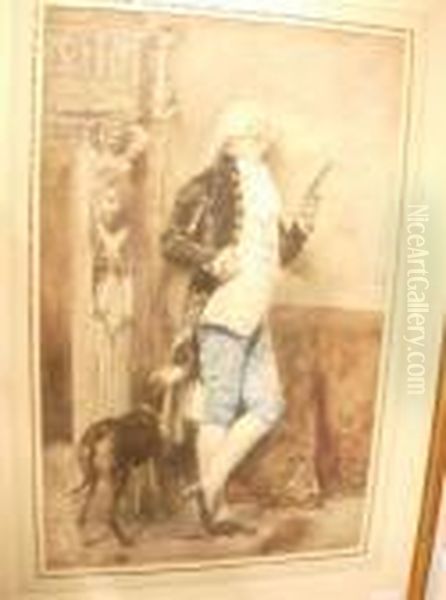 Gentilhomme, Louis Xv Oil Painting by Jean-Louis-Ernest Meissonier