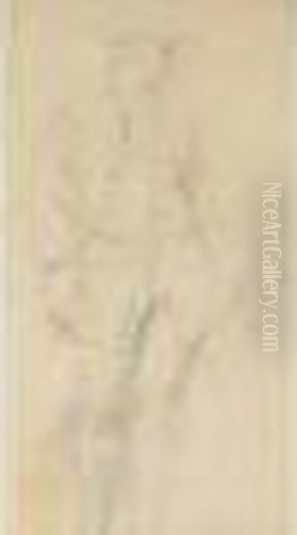 Gentilhomme En Costume Fin Xviiie Siecle Oil Painting by Jean-Louis-Ernest Meissonier