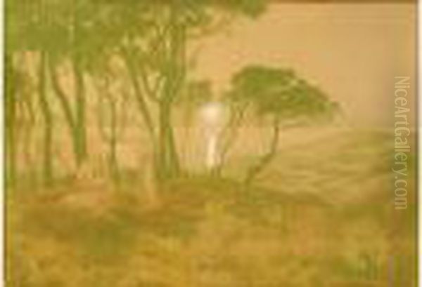 Harmonie Du Soir Oil Painting by Emile Rene Menard