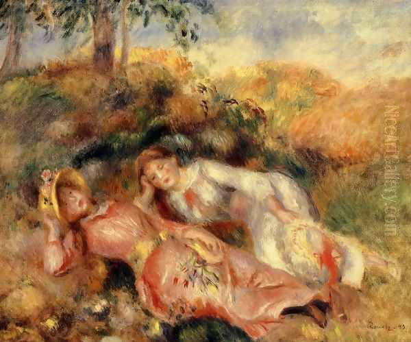 Reclining Women Oil Painting by Pierre Auguste Renoir