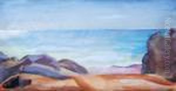 Untitled Oil Painting by Bernard Meninsky