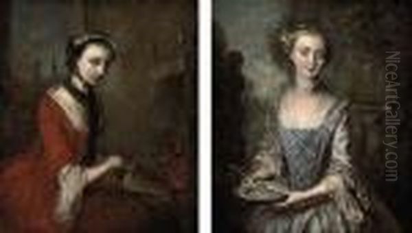 An Allegory Of Fire Oil Painting by Philippe Mercier