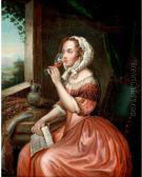 Portrait Of A Lady Oil Painting by Philippe Mercier