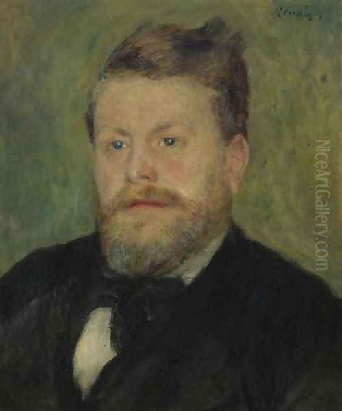 Portrait de Jacques-Eug&egrave;ne Spuller Oil Painting by Pierre Auguste Renoir