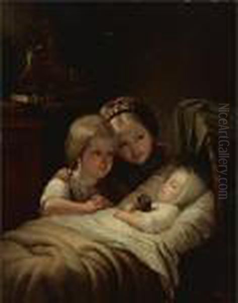 The New Brother Oil Painting by Meyer Georg von Bremen