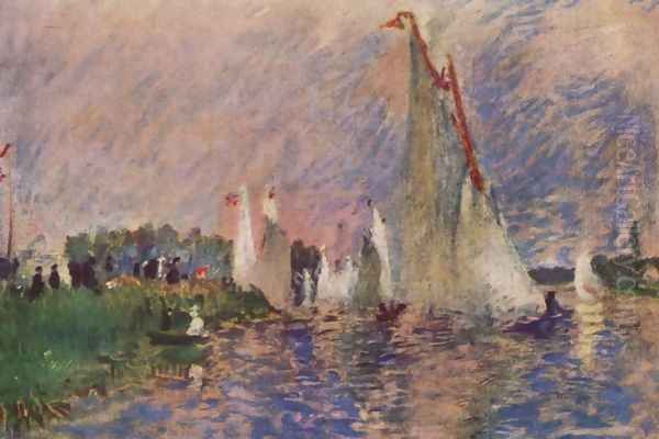 Regatta at Argenteuil Oil Painting by Pierre Auguste Renoir