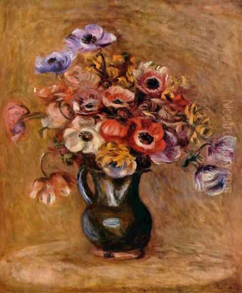 Still life with flowers Oil Painting by Pierre Auguste Renoir