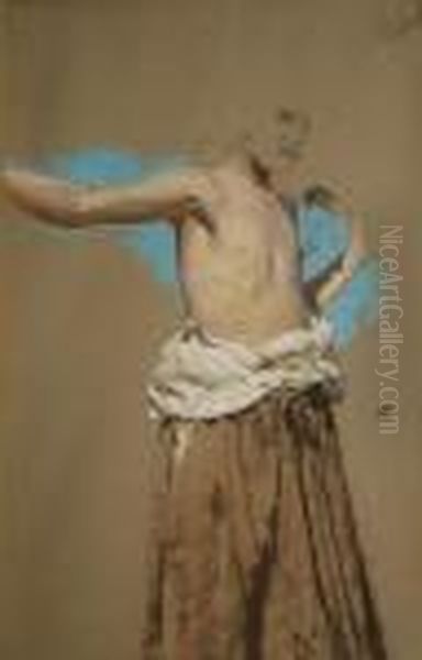 Contadinella Oil Painting by Francesco Paolo Michetti