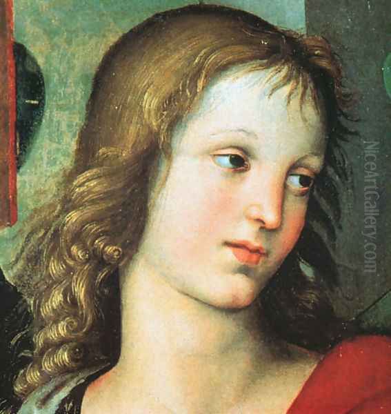 Detail from the Saint Nicholas Altarpiece 1500-01 Oil Painting by Raphael