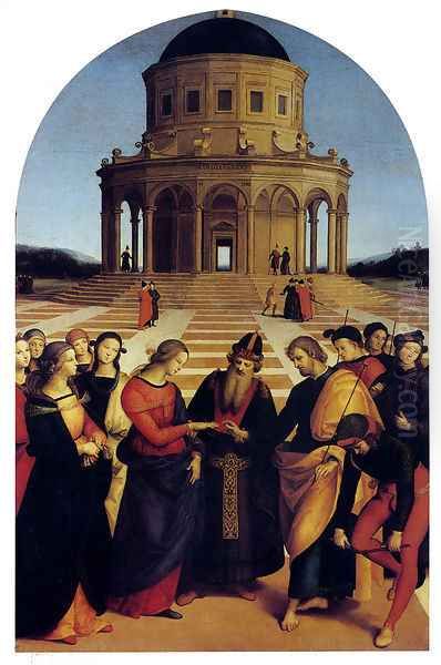 Marriage Of The Virgin Oil Painting by Raphael
