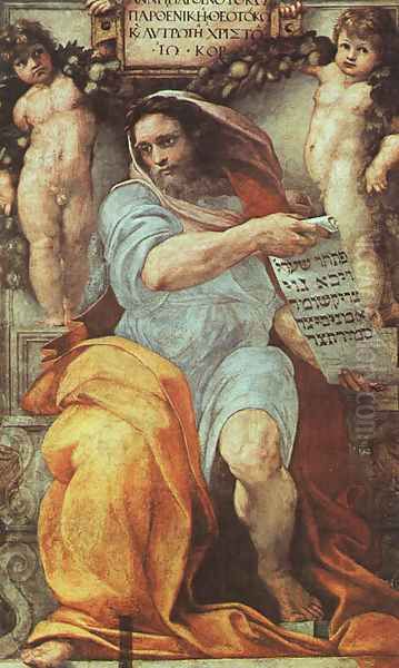The Prophet Isaiah 1511-12 Oil Painting by Raphael