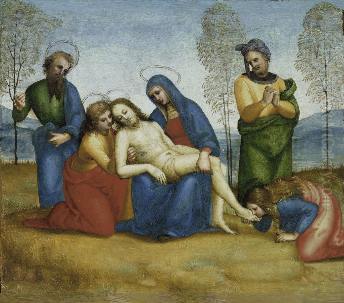 Lamentation Over The Dead Christ Oil Painting by Raphael