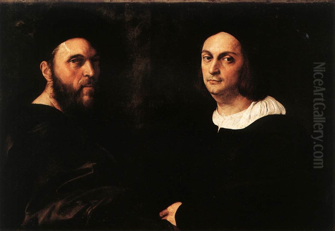 Double Portrait Oil Painting by Raphael